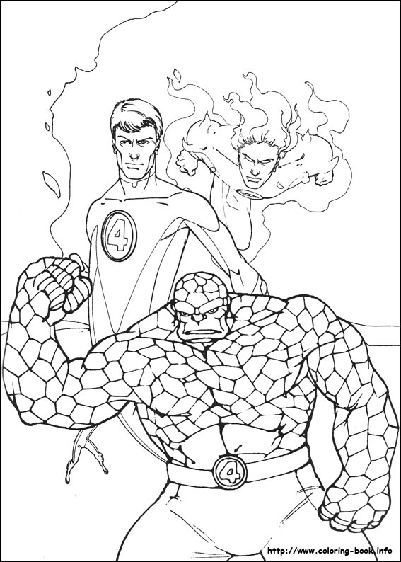 Fantastic Four coloring picture